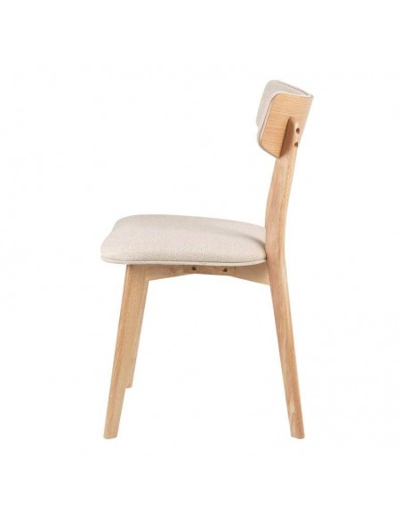 Silla nórdica ANAIS roble, tela Silla nórdica ANAIS roble, tela