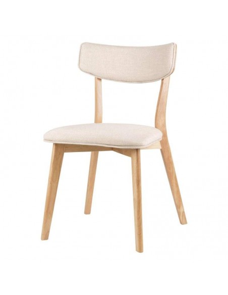 Cadeira nórdica ANAIS carvalho, tela