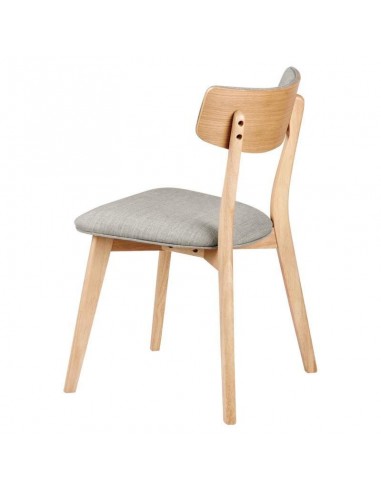 Silla nórdica ANAIS roble, tela