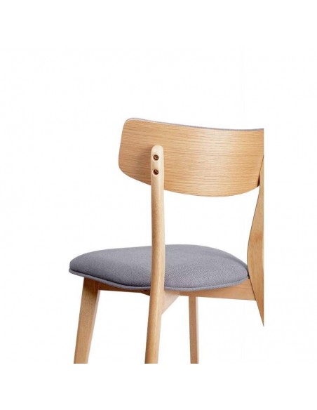 Cadeira nórdica ANAIS carvalho, tela Cadeira nórdica ANAIS carvalho, tela