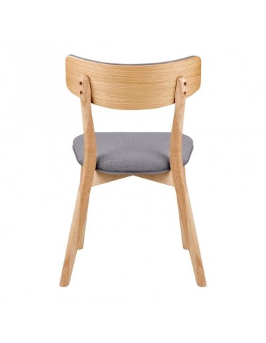 Silla nórdica ANAIS roble, tela