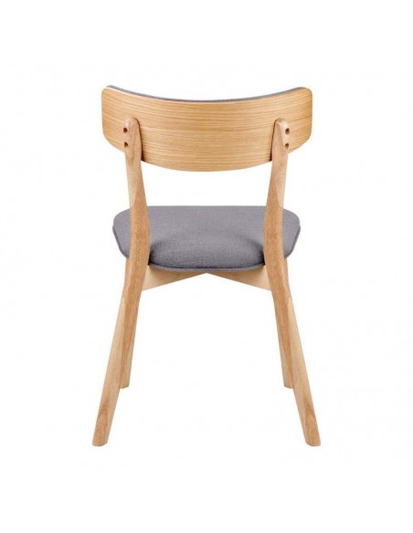 Silla nórdica ANAIS roble, tela