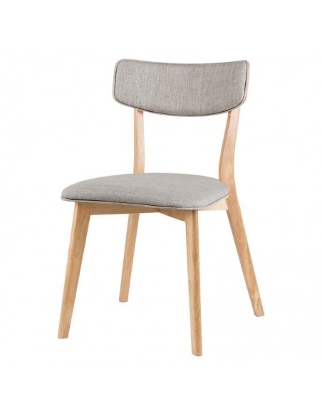 Silla nórdica ANAIS roble, tela