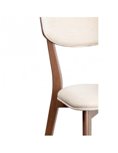 Silla nórdica ANAIS Nogal, tela