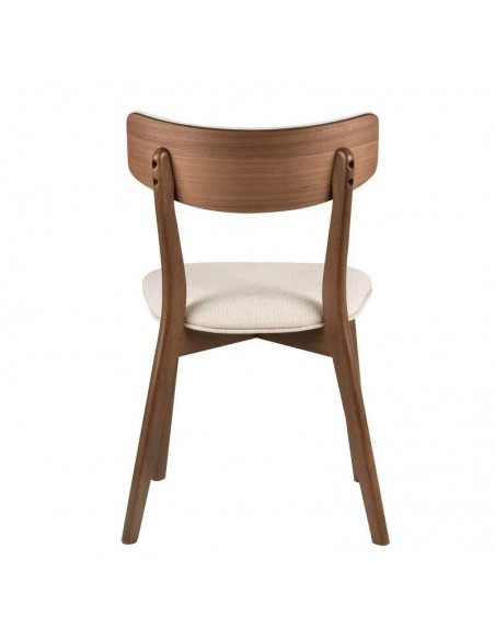 Silla nórdica ANAIS Nogal, tela