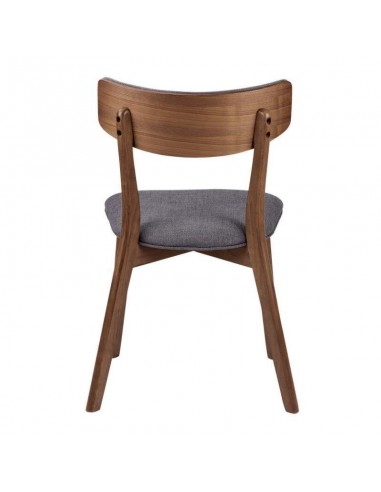 Silla nórdica ANAIS Nogal, tela
