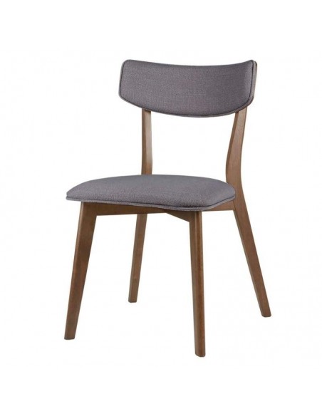 Silla nórdica ANAIS Nogal, tela