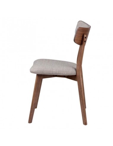 Silla nórdica ANAIS Nogal, tela