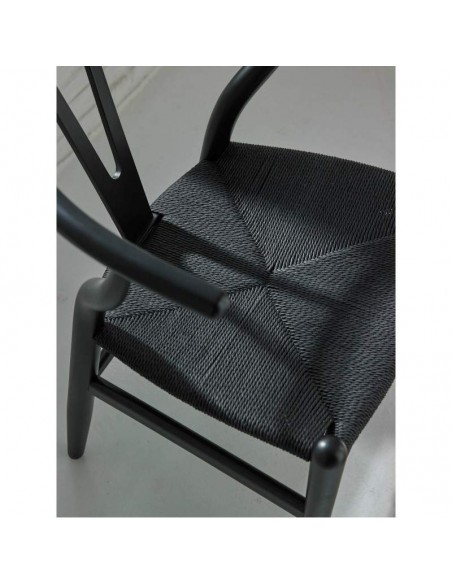 Cadeira WISH preto, inspirada em H. Wegner Cadeira WISH preto, inspirada em H. Wegner