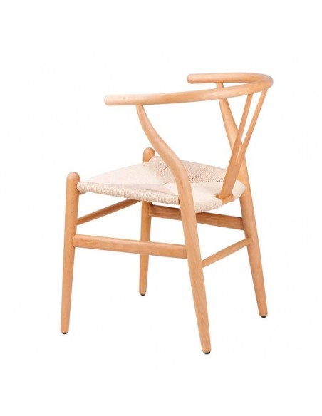 Silla WISH madera natural, inspirada en H. Wegner Silla WISH madera natural, inspirada en H. Wegner