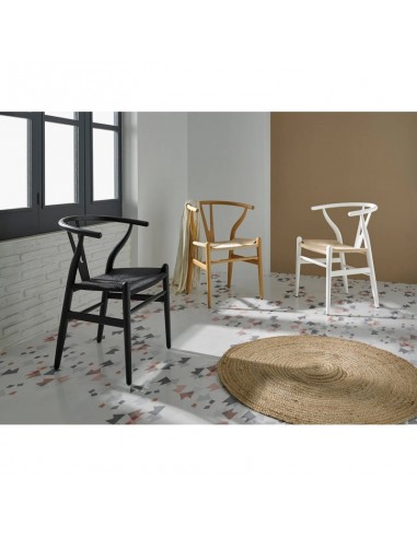 Cadeira WISH madeira natural, inspirada em H. Wegner
