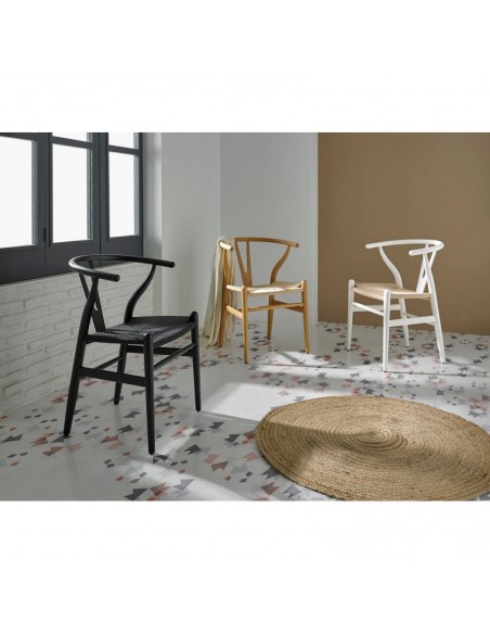 Silla WISH madera natural, inspirada en H. Wegner Silla WISH madera natural, inspirada en H. Wegner