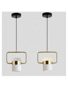 Lámpara ANTENAS, colgante, metal, blanco.