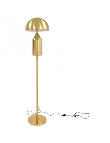 Abajur de pé de COGUMELO, metal, ouro.