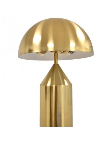Lámpara de pie SETA, metal, dorada.