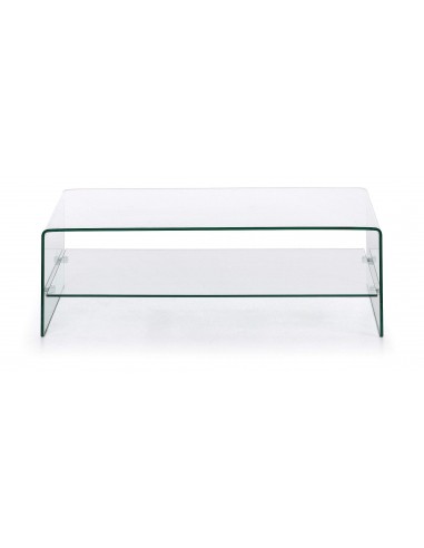 Mesa Centro de design moderno e minimalista BURANO110x55 Vidro Transparente
