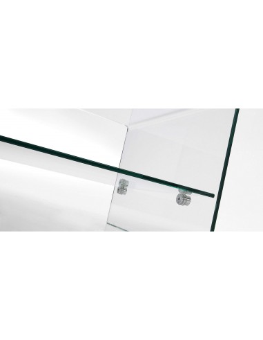 Mesa Centro de diseño moderno minimalista BURANO110x55 Cristal Transparente