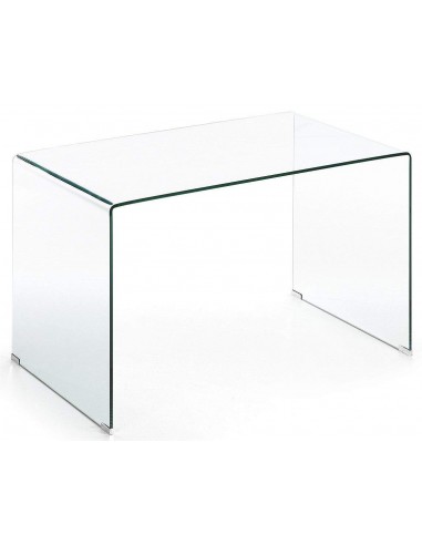 Mesa de escritório de design minimalista BURANO 125x70 Vidro Transparente