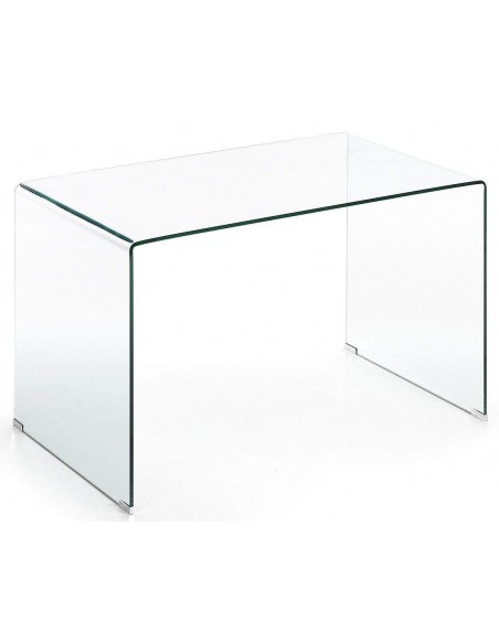  Mesa Escritorio de diseño minimalista BURANO 125x70 Cristal Transparente