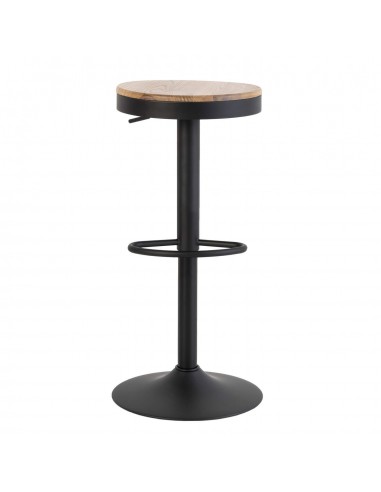 TABURETE COLONIAL BARRET, metal, madera