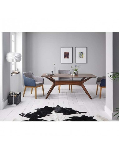 MESA COLONIAL HELGA 180x95, NOGUEIRA