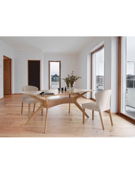 MESA COLONIAL HELGA 140x90, ROBLE