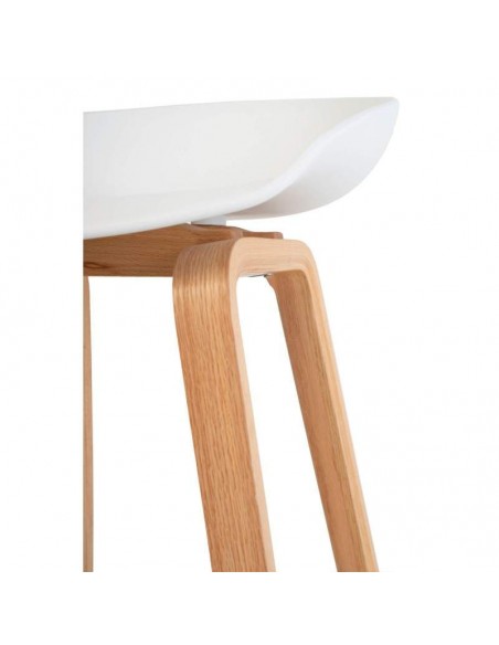 Taburete fijo nordico RUTH 66, madera, plástico