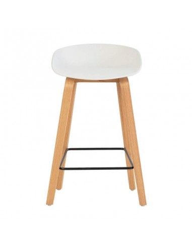 Taburete fijo nordico RUTH 66, madera, plástico