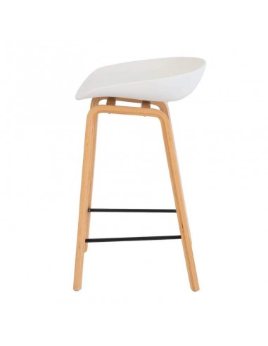 Taburete fijo nordico RUTH 66, madera, plástico