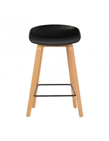 Taburete fijo nordico RUTH 66, madera, plástico