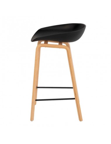 Taburete fijo nordico RUTH 66, madera, plástico