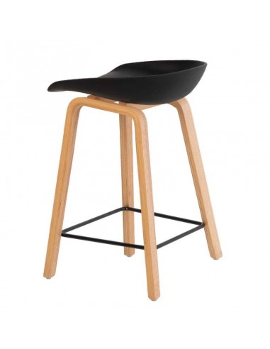 Taburete fijo nordico RUTH 66, madera, plástico