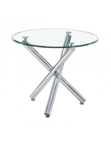 Mesa redonda de Cristal 90, inspirada en Rodolfo Dordoni