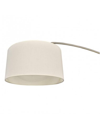 Lâmpada ajustável de pé para salão de beleza, cromo Alpha de design moderno, tela branca, base em mármore