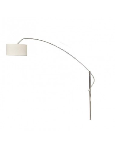 Lâmpada ajustável de pé para salão de beleza, cromo Alpha de design moderno, tela branca, base em mármore