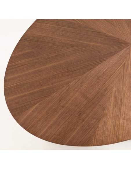 Mesa Naanim 180 x 110 cm acabamento nogueira.