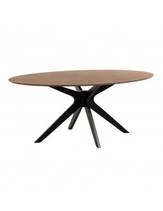 Mesa Naanim 180 x 110 cm acabamento nogueira.