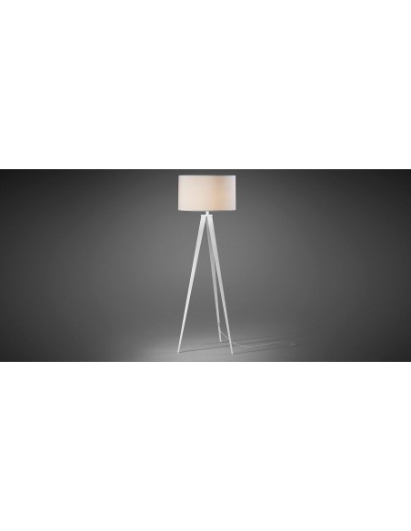  Lâmpada de assoalho 157 Uzagui design moderno, estrutura metálica, tecido de tela