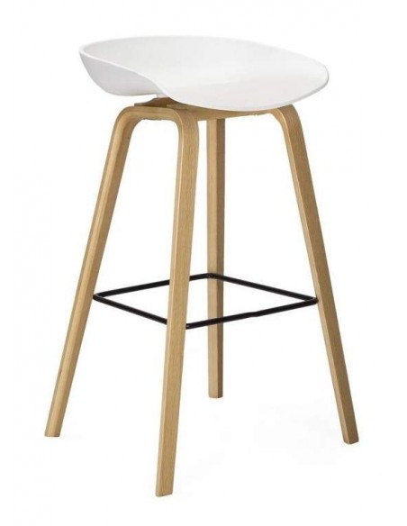 Taburete Welli 75, metal, polipropileno