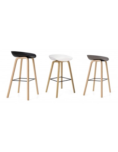 Taburete Welli 75, metal, polipropileno