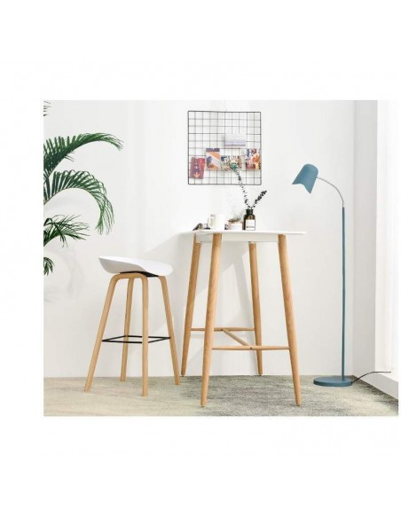 Taburete Welli 75, metal, polipropileno